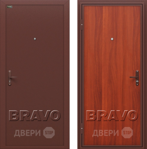 Входная металлическая Дверь Bravo Инсайд эконом (Внутреннее открывание) в Можайске