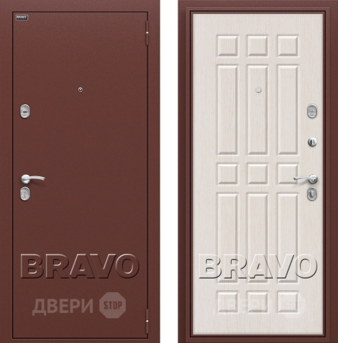 Входная металлическая Дверь Bravo Оптим Старт Белёный Дуб в Можайске