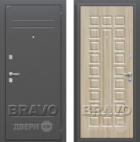 Входная металлическая Дверь Bravo Оптим Нова Шимо Светлый в Можайске