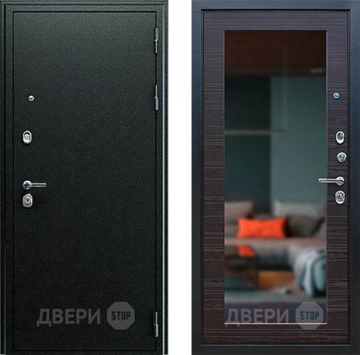 Входная металлическая Дверь Йошкар Next-1 с зеркалом Венге поперечный в Можайске