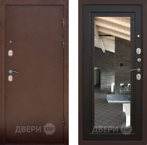 Входная металлическая Дверь Снедо Сити Венге с зеркалом в Можайске