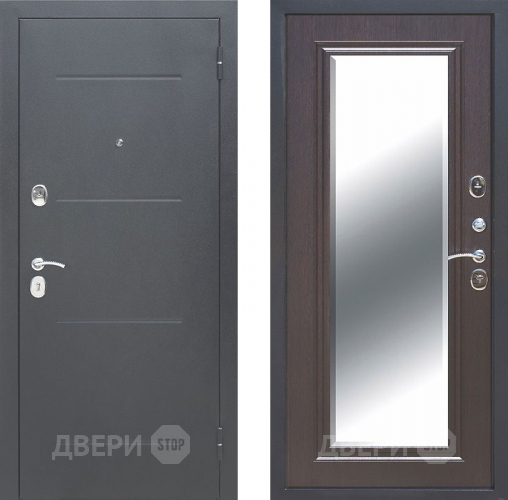 Входная металлическая Дверь Цитадель 7,5см Гарда Серебро Зеркало Фацет Венге в Можайске