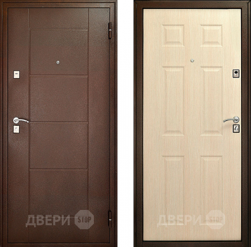 Входная металлическая Дверь Форпост Модель 73 Беленый дуб в Можайске
