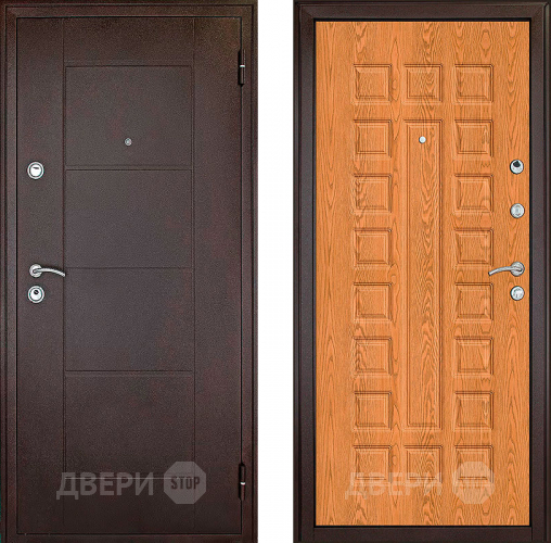 Входная металлическая Дверь (Дверной Континент) Квадро Дуб золотой в Можайске