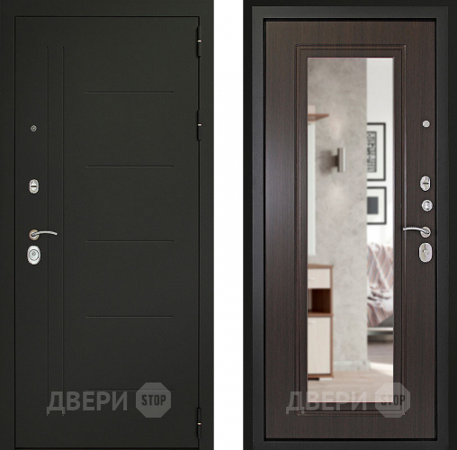 Дверь (Дверной Континент) Сити - Z 3К с зеркалом Венге в Можайске