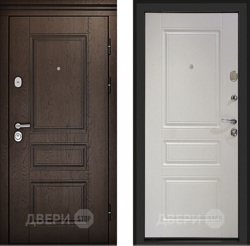 Входная металлическая Дверь (Дверной Континент) Аликанте Белый ясень в Можайске