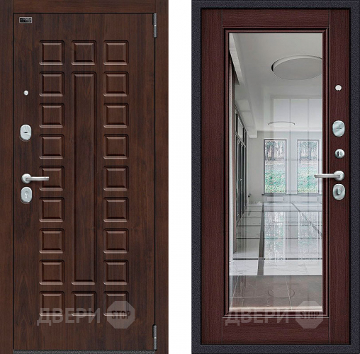Входная металлическая Дверь Bravo Porta S-3 51/П61 с зеркалом Венге в Можайске