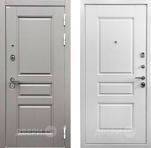 Входная металлическая Дверь Ратибор Лондон 3К Грей софт/Белый софт в Можайске