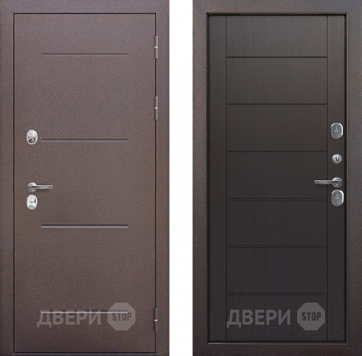 Входная металлическая Дверь Цитадель Isoterma Медный антик/Темный кипарис в Можайске