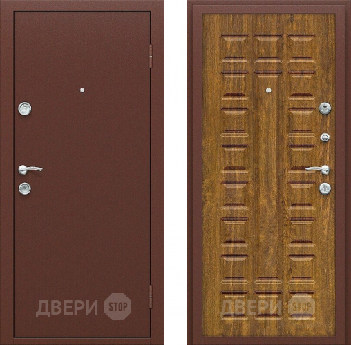 Входная металлическая Дверь СТОП ЭКО-2 Дуб Золотистый в Можайске