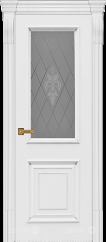 Межкомнатная дверь Диана ПО белая эмаль (мателюкс с фрезеровкой) в Можайске