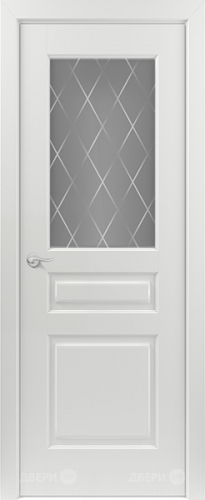 Межкомнатная дверь Ампир ПО RAL 9003 (ромб) в Можайске