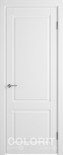 Межкомнатная дверь К1 ПГ белая эмаль в Можайске