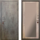 Входная металлическая Дверь Ратибор Тетрис 3К с зеркалом Бетон светлый в Можайске