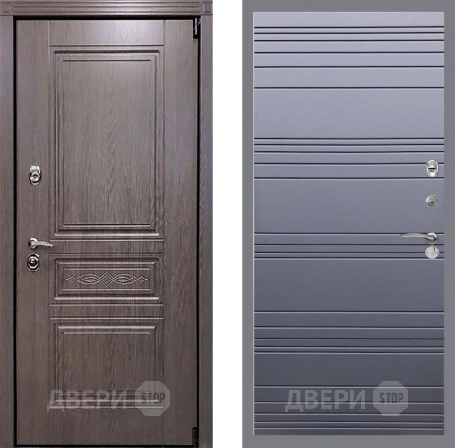 Входная металлическая Дверь Рекс (REX) Пренмиум-S Line Силк титан в Можайске