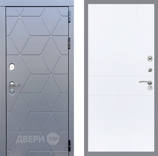 Входная металлическая Дверь Стоп КОСМО ФЛ-290 Силк Сноу в Можайске