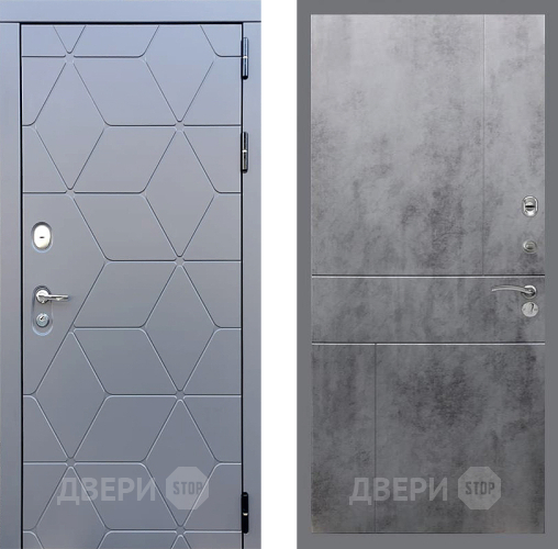 Входная металлическая Дверь Стоп КОСМО ФЛ-290 Бетон темный в Можайске
