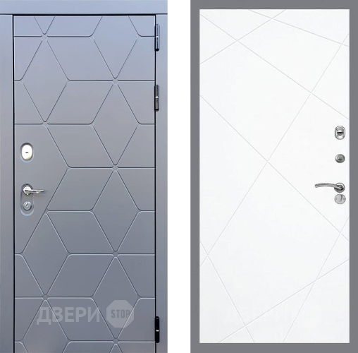 Входная металлическая Дверь Стоп КОСМО ФЛ-291 Силк Сноу в Можайске