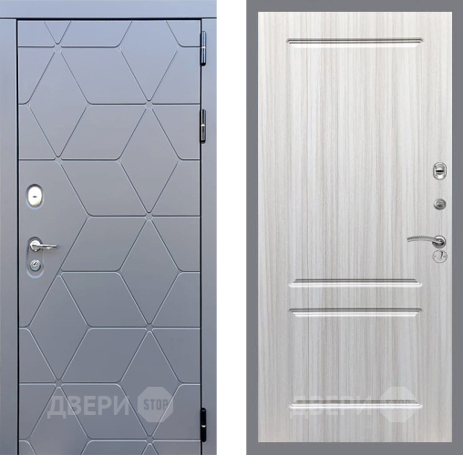 Входная металлическая Дверь Стоп КОСМО ФЛ-117 Сандал белый в Можайске