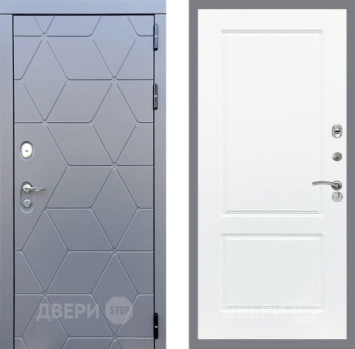 Входная металлическая Дверь Стоп КОСМО ФЛ-117 Силк Сноу в Можайске