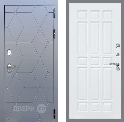 Входная металлическая Дверь Стоп КОСМО ФЛ-33 Силк Сноу в Можайске