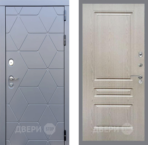 Входная металлическая Дверь Стоп КОСМО ФЛ-243 Беленый дуб в Можайске