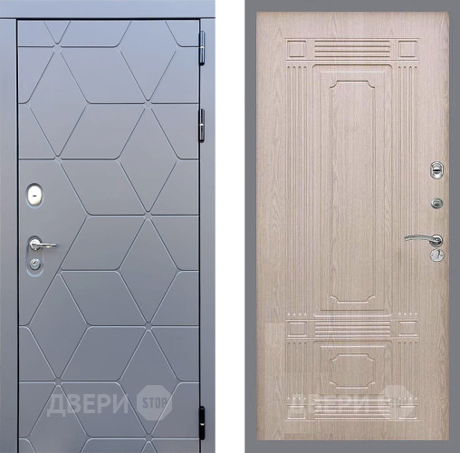 Входная металлическая Дверь Стоп КОСМО ФЛ-2 Беленый дуб в Можайске