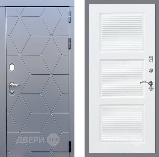 Входная металлическая Дверь Стоп КОСМО ФЛ-1 Силк Сноу в Можайске