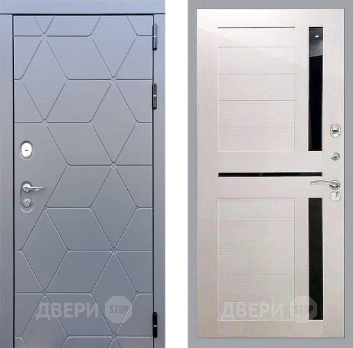 Входная металлическая Дверь Стоп КОСМО СБ-18 Лиственница беж в Можайске