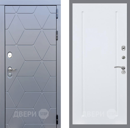 Входная металлическая Дверь Стоп КОСМО ФЛ-68 Силк Сноу в Можайске