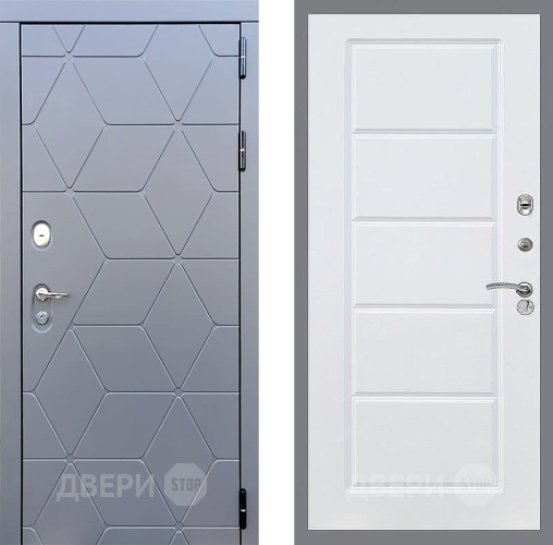 Входная металлическая Дверь Стоп КОСМО ФЛ-39 Силк Сноу в Можайске