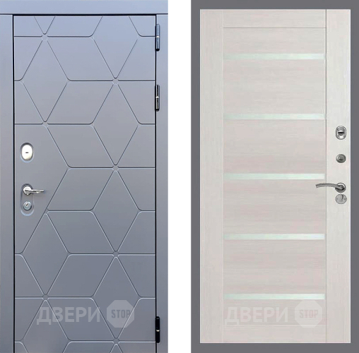 Входная металлическая Дверь Стоп КОСМО СБ-14 Лиственница беж в Можайске