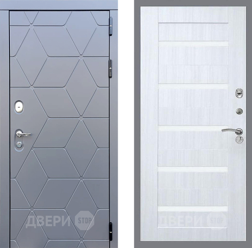 Входная металлическая Дверь Стоп КОСМО СБ-14 Сандал белый в Можайске