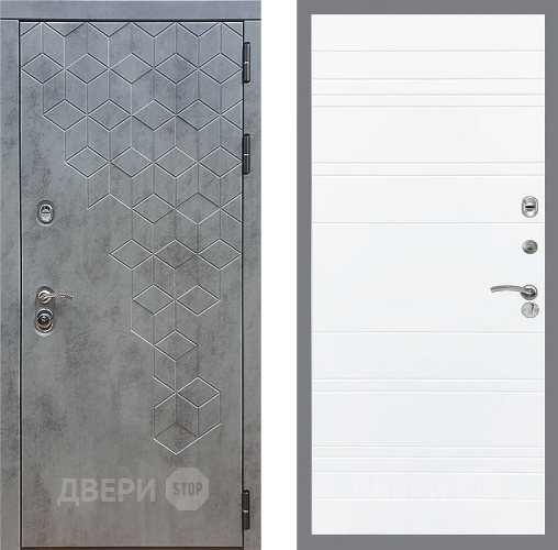 Входная металлическая Дверь Стоп БЕТОН Лайн Силк Сноу в Можайске