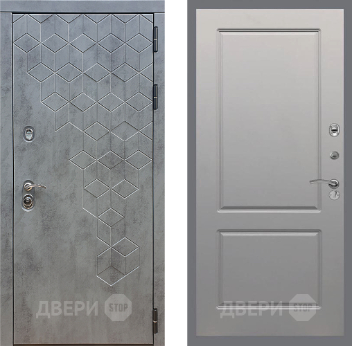 Входная металлическая Дверь Стоп БЕТОН ФЛ-117 Грей софт в Можайске
