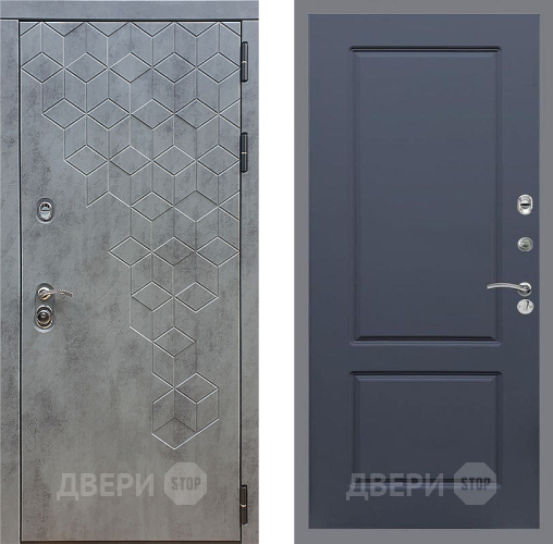 Входная металлическая Дверь Стоп БЕТОН ФЛ-117 Силк титан в Можайске