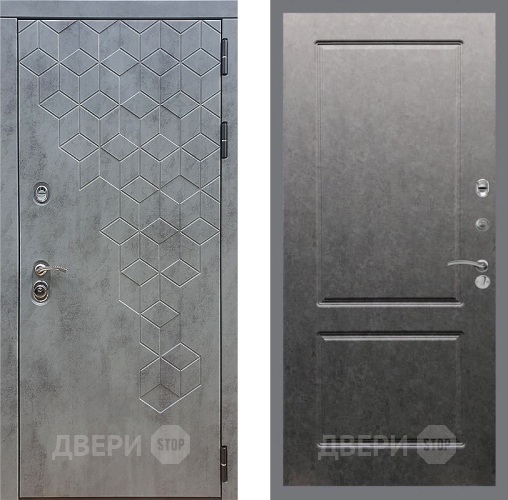 Входная металлическая Дверь Стоп БЕТОН ФЛ-117 Штукатурка графит в Можайске