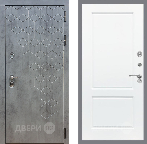 Входная металлическая Дверь Стоп БЕТОН ФЛ-117 Силк Сноу в Можайске