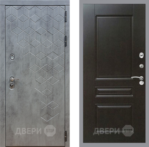 Входная металлическая Дверь Стоп БЕТОН ФЛ-243 Венге в Можайске
