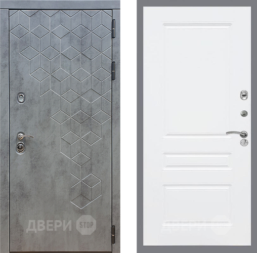 Входная металлическая Дверь Стоп БЕТОН ФЛ-243 Силк Сноу в Можайске