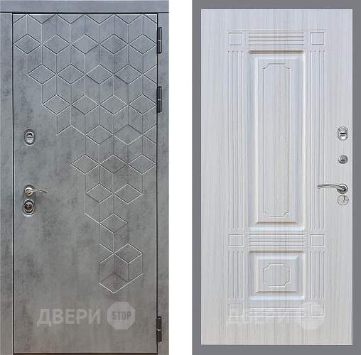 Входная металлическая Дверь Стоп БЕТОН ФЛ-2 Сандал белый в Можайске