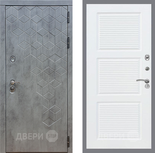 Входная металлическая Дверь Стоп БЕТОН ФЛ-1 Силк Сноу в Можайске