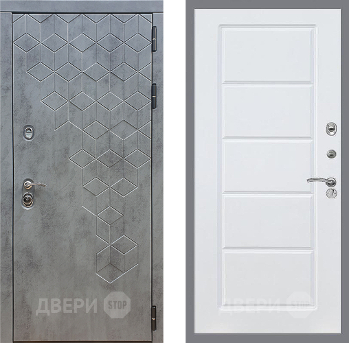 Входная металлическая Дверь Стоп БЕТОН ФЛ-39 Силк Сноу в Можайске