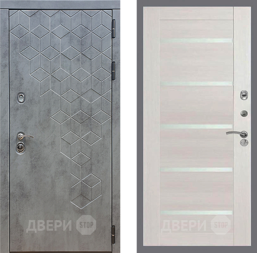 Входная металлическая Дверь Стоп БЕТОН СБ-14 Лиственница беж в Можайске
