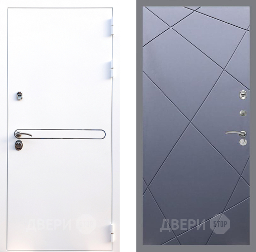 Входная металлическая Дверь Стоп Лайн Вайт ФЛ-291 Силк титан в Можайске
