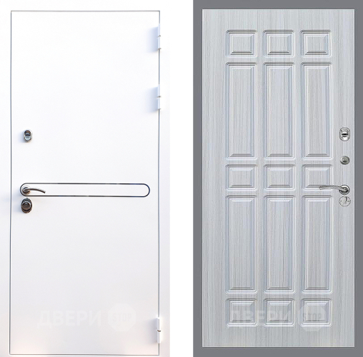 Входная металлическая Дверь Стоп Лайн Вайт ФЛ-33 Сандал белый в Можайске