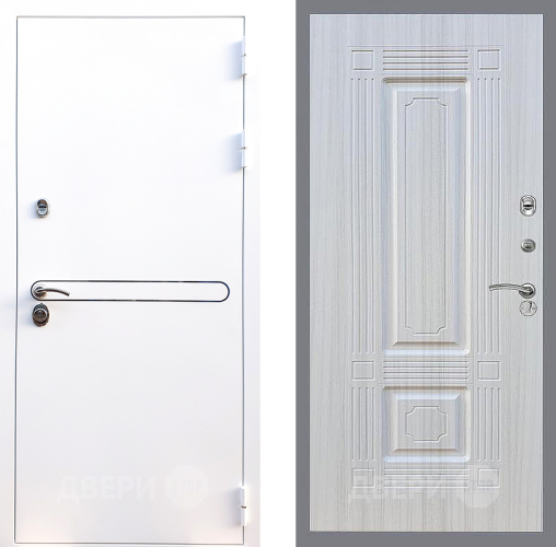 Входная металлическая Дверь Стоп Лайн Вайт ФЛ-2 Сандал белый в Можайске
