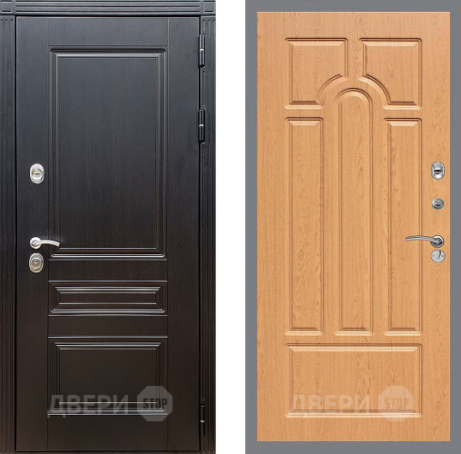 Входная металлическая Дверь Стоп МЕГАПОЛИС ФЛ-58 Дуб в Можайске