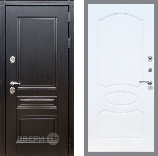 Входная металлическая Дверь Стоп МЕГАПОЛИС ФЛ-128 Белый ясень в Можайске