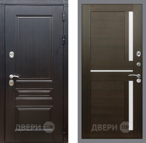 Входная металлическая Дверь Стоп МЕГАПОЛИС СБ-18 Венге в Можайске